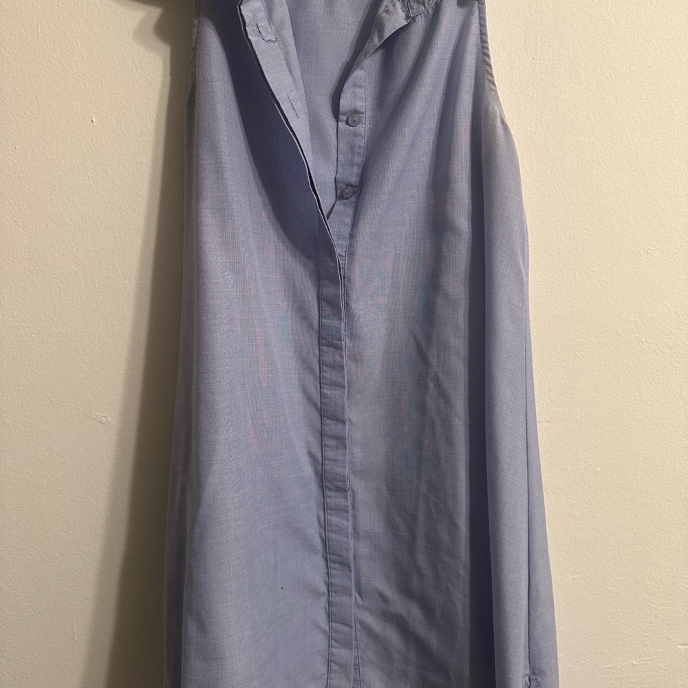 Glamorous Light Blue Button Down Dress